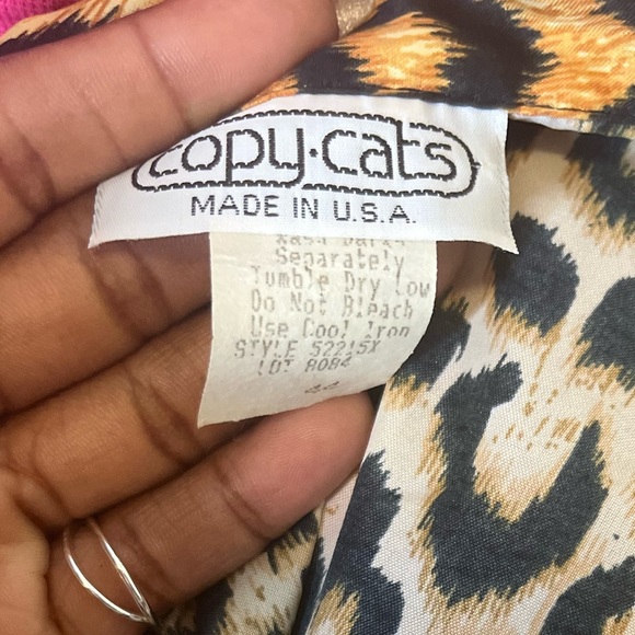 Animal Print vintage Blouse - Picture 4 of 5